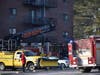 The scene outside 1321 Worcester Road in Framingham on Jan. 2 after a fire in an apartment building. 