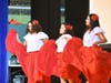 Local students performed a dance during opening ceremonies. 