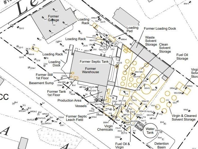 General Chemical, located at 133-135 Leland St., was a facility that stored and recycled hazardous solvents between the 1960s and 2012. 