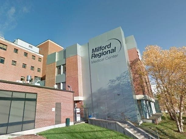 Milford Regional Medical Center is limiting the number of visitors who can come to the hospital. 