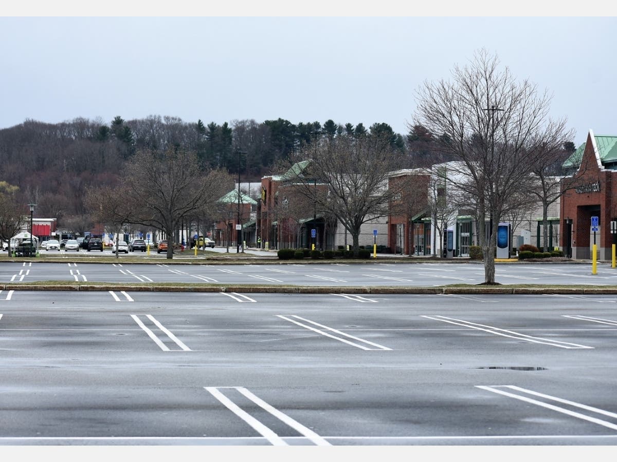 An empty Shoppers World in March when coronavirus began to sweep across MetroWest. 