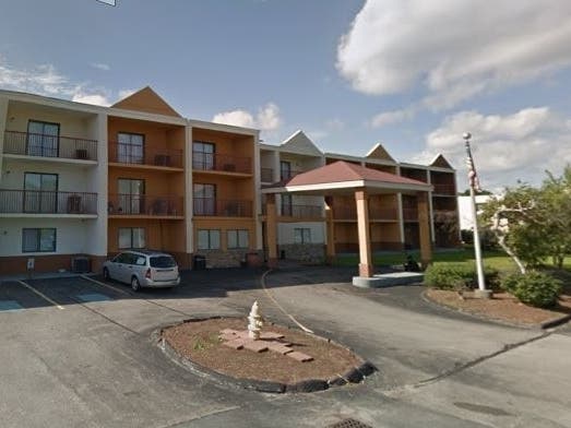 The Quality Inn in Worcester that was being used as a site for low-income people during coronavirus. 