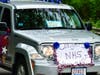A sign of support congratulating 2020 Natick High School students. 