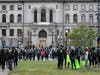 Protesters began leaving the main June 1 protest at around 7:30 p.m. A small group would later clash with police in Main South.