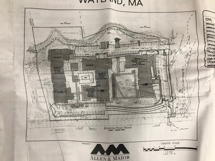 A plan for River's Edge submitted to the town last fall. 