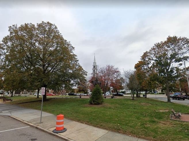 Draper Memorial Park in downtown Milford will soon undergo a redevelopment. 