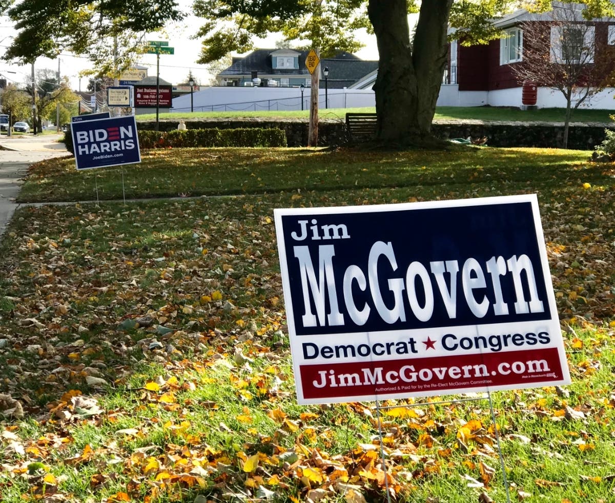 U.S. Rep. Jim McGovern was facing a challenge from Republican Tracy Lovvorn in the 2nd Congressional District.