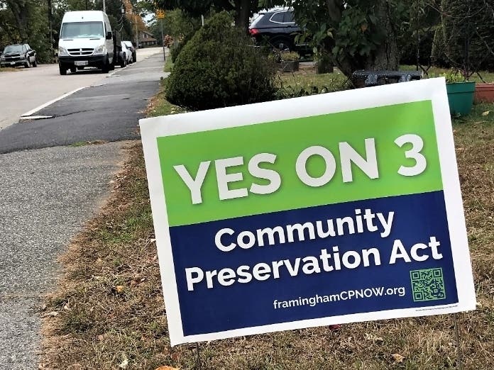 Framingham has said yes to the Community Preservation Act, according to unofficial election results.