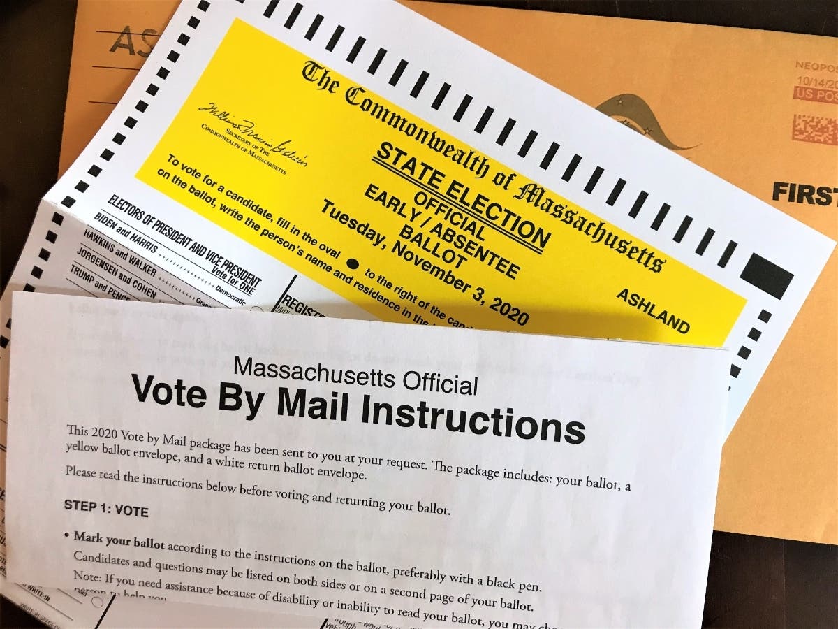 Five Massachusetts Republicans who lost races in the Nov. 3 election are suing to toss the results. One of their complaints is absentee voting was expanded beyond the limits of the state Constitution.