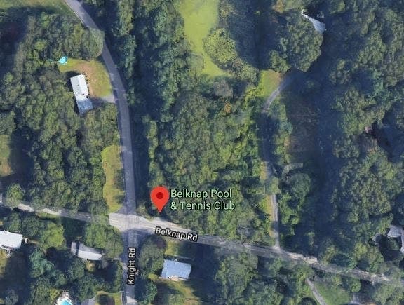 The former Belknap Pool and Tennis Club in northwest Framingham. 