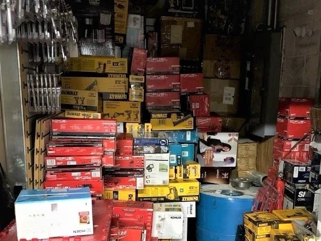 State police uncovered a trove of stolen goods being sold out of a former video rental store in Leominster. 