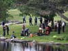 A massive water rescue took place Friday at Green Hill Park in Worcester after a child and police officer  drowned. 