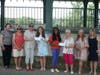 From left to right: Janice Cunniff; Pat DiCostanza; Libby Loftus; Olivia Macleod, recipient; Akshara Shankar, recipient; Andra Stone, Auxiliary president; Bev Carver; and Elaine Willey.
