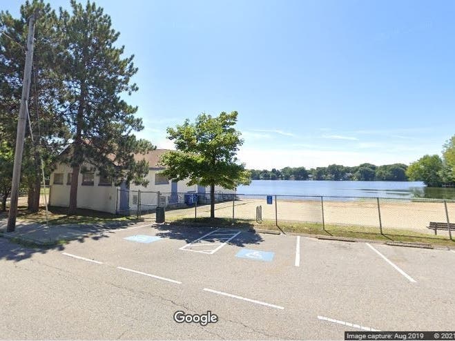 The beach at Waushakum Pond is one of two in Framingham shut down due to E. coli. 