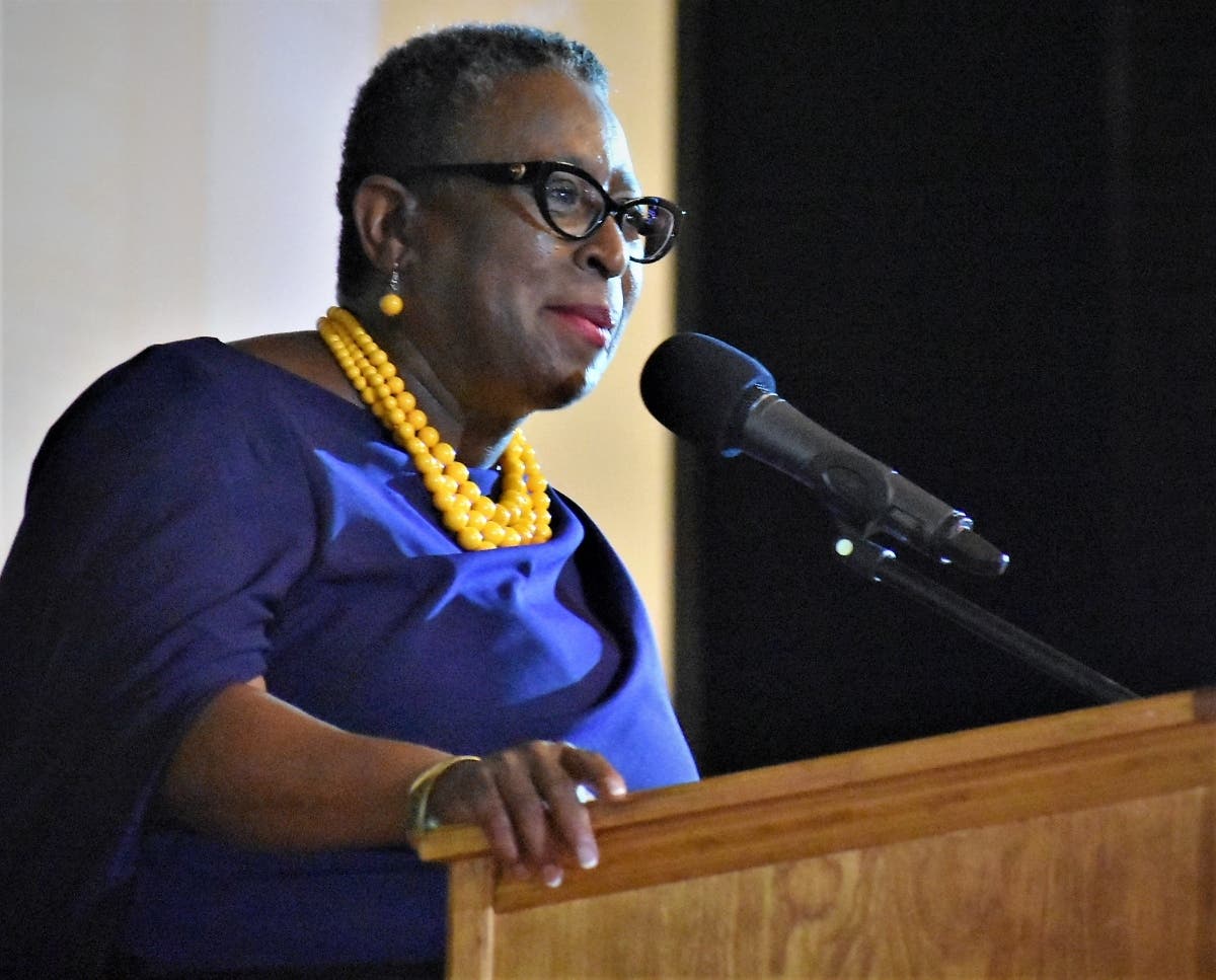 Framingham Mayor Yvonne Spicer at the 2020 state-of-the-city event. Spicer is seeking a second term in 2021.