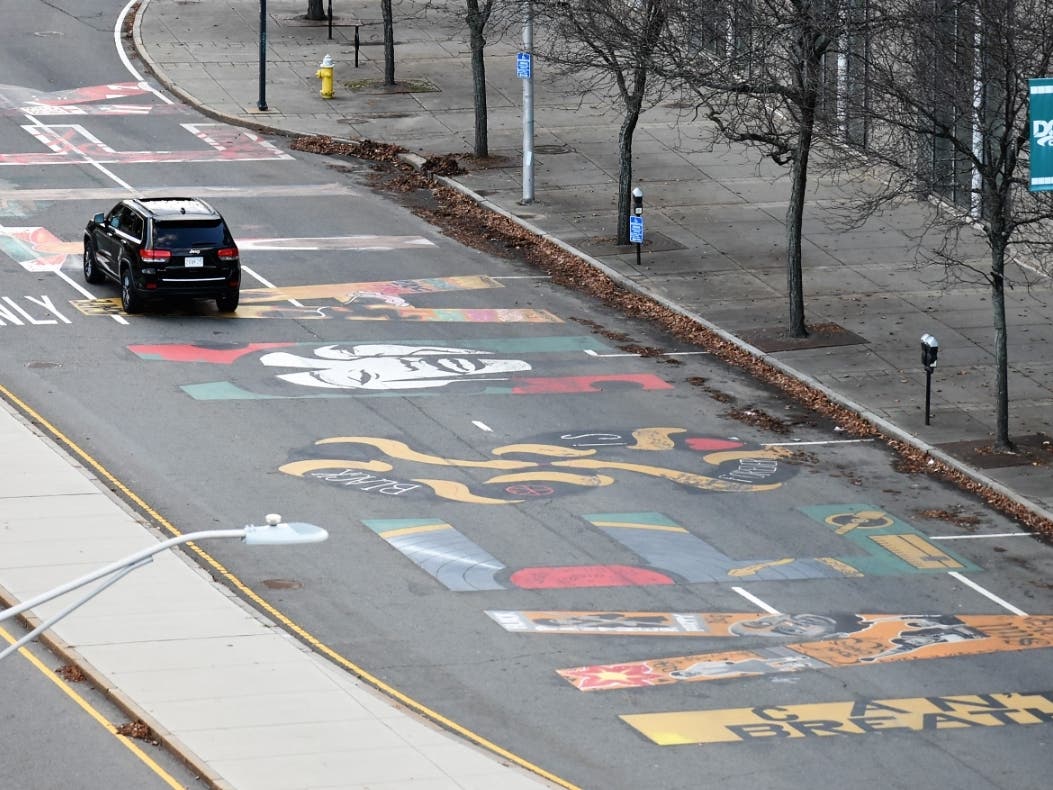 A Black Lives Matter mural was the target of derision from members of the Worcester Police Officials IBPO Local 504 Facebook page in 2020. 