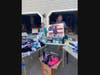 Thanks To Yanks founder Mike Shain and Ellie Wallace of Girl Scouts junior troop 64720.