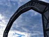 The arch at Blackstone Gateway Park was installed in June along McKeon Road in the Quinsigamond Village neighborhood. 