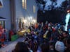 Davey the Clown performs for the attendees at Sunday's menorah lighting in Sudbury. 
