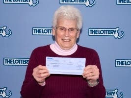 Great-grandmother Geraldine Simonovitch, a Spencer resident who won $1 million at the end of November.