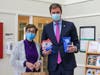Worcester County Sheriff Lew Evangelidis gave PPE to the Milford Senior Center this week.