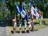 Wayland Girl Scouts Color Guard.