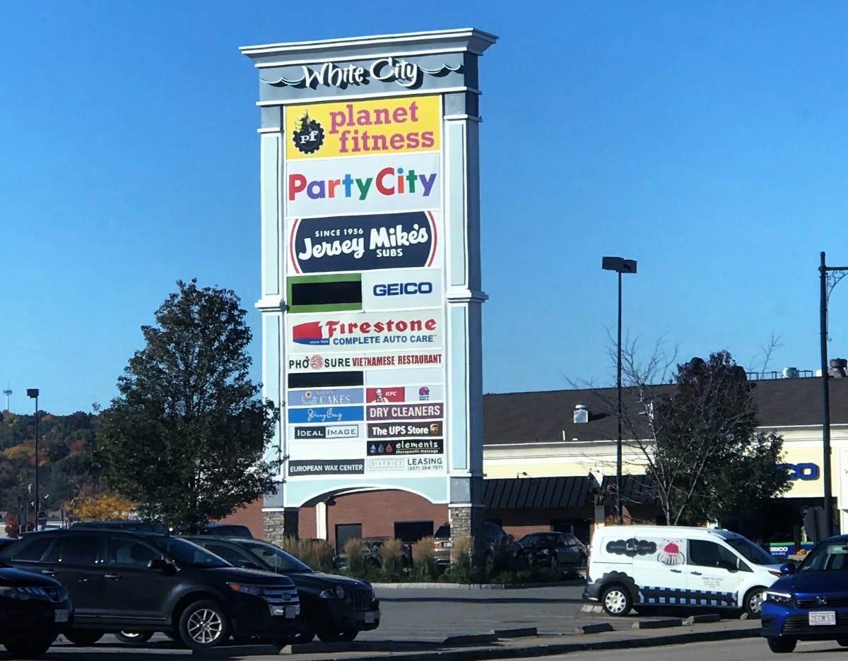 Western Massachusetts begins at the White City plaza in Worcester, according to the Geoff Diehl campaign. 