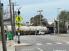 A freight train derailed Sunday morning in downtown Framingham. 