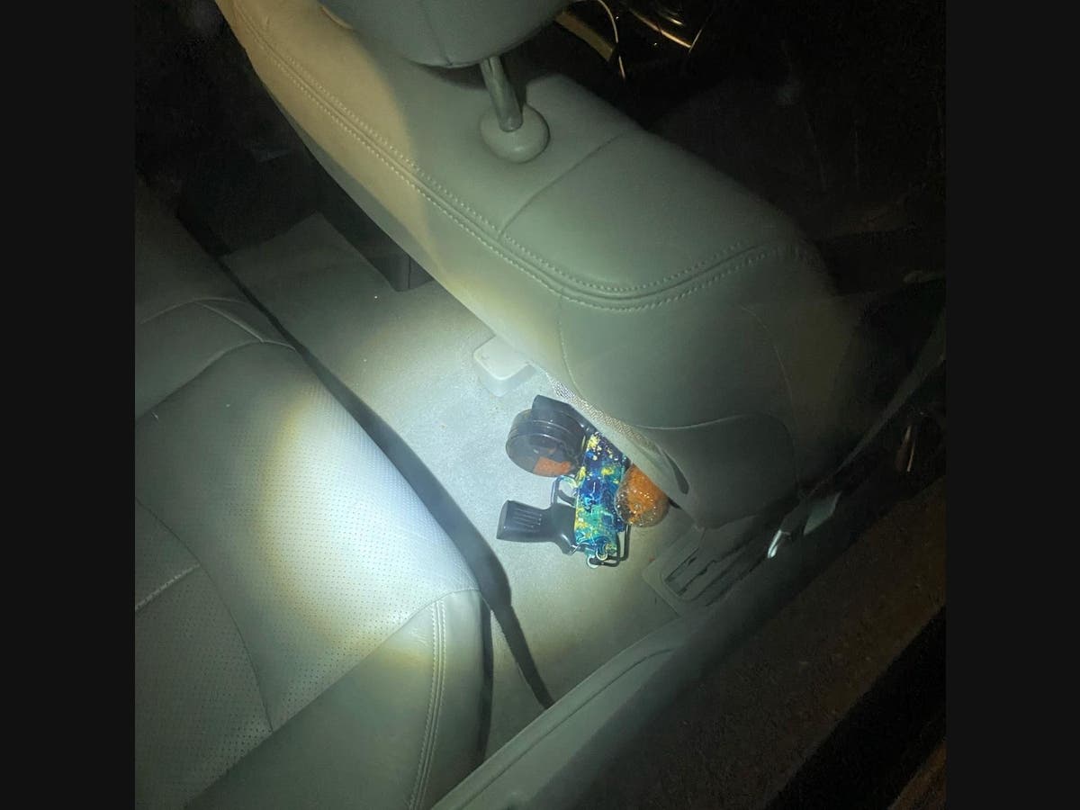 Auburn police found an Orbeez gel gun in the backseat of a car after a string of assaults Wednesday.