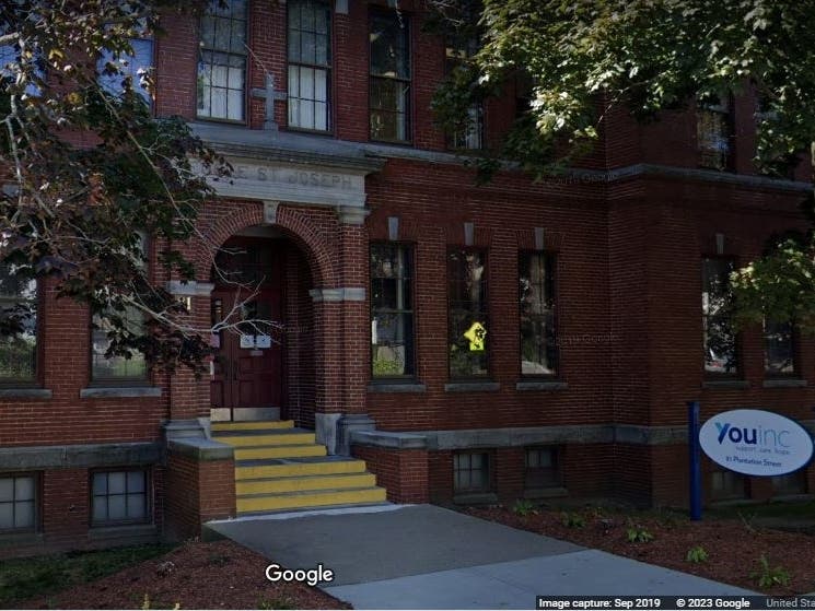 The former Catholic school at 81 Plantation St. that would house the proposed  Worcester Cultural Academy charter school.