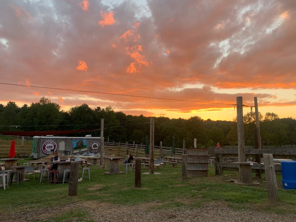 Milk Room Brewing's flagship location at Alta Vista farm in Rutland.
