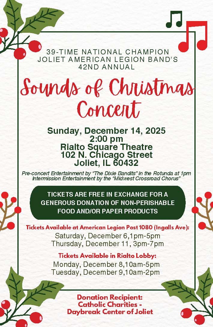 Joliet American Legion Band - "Sounds of Christmas" Concert
