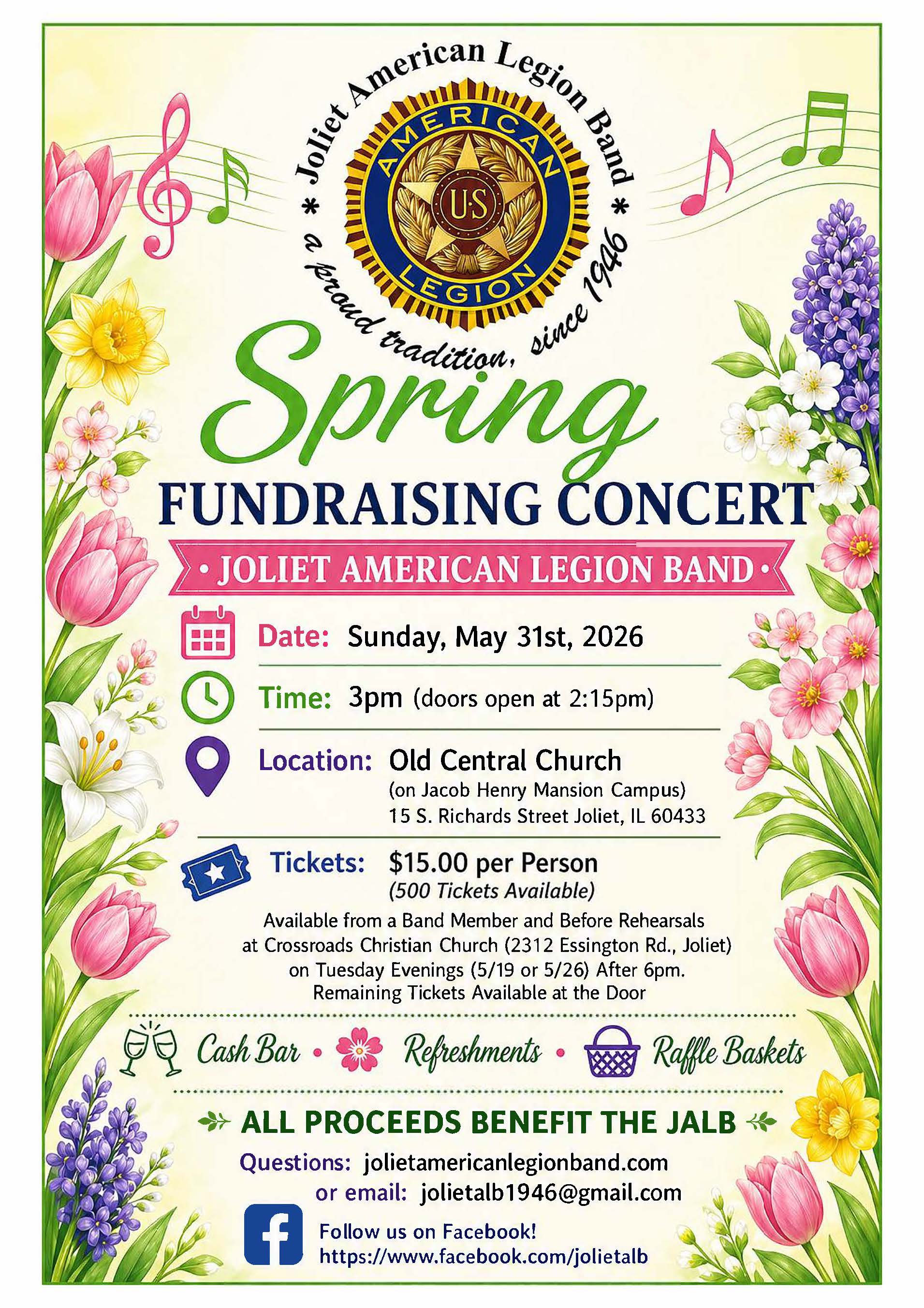 Joliet American Legion Band "Spring Fundraising Concert"
