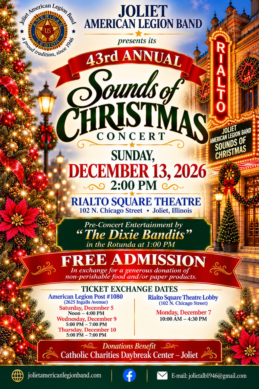 Joliet American Legion Band - 43rd Annual "Sounds of Christmas" Concert