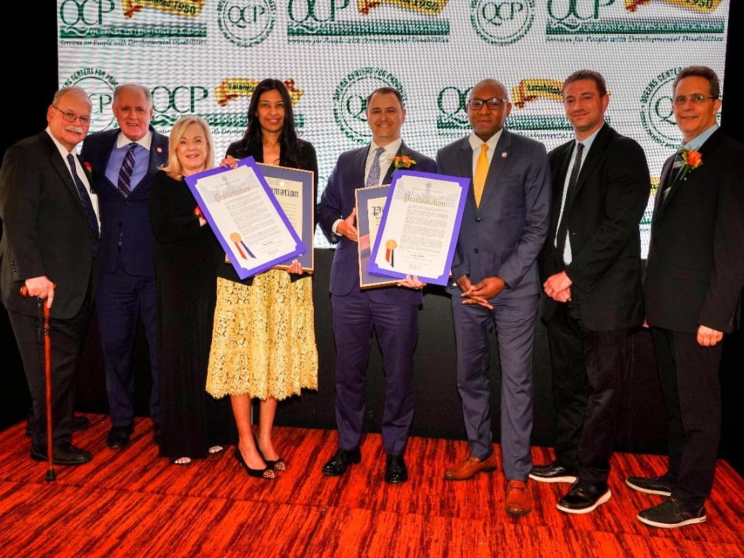 Honorees, Queens Borough President Donovan Richards, Council Member Gennaro, QCP Leadership and Board Members at QCP Gala