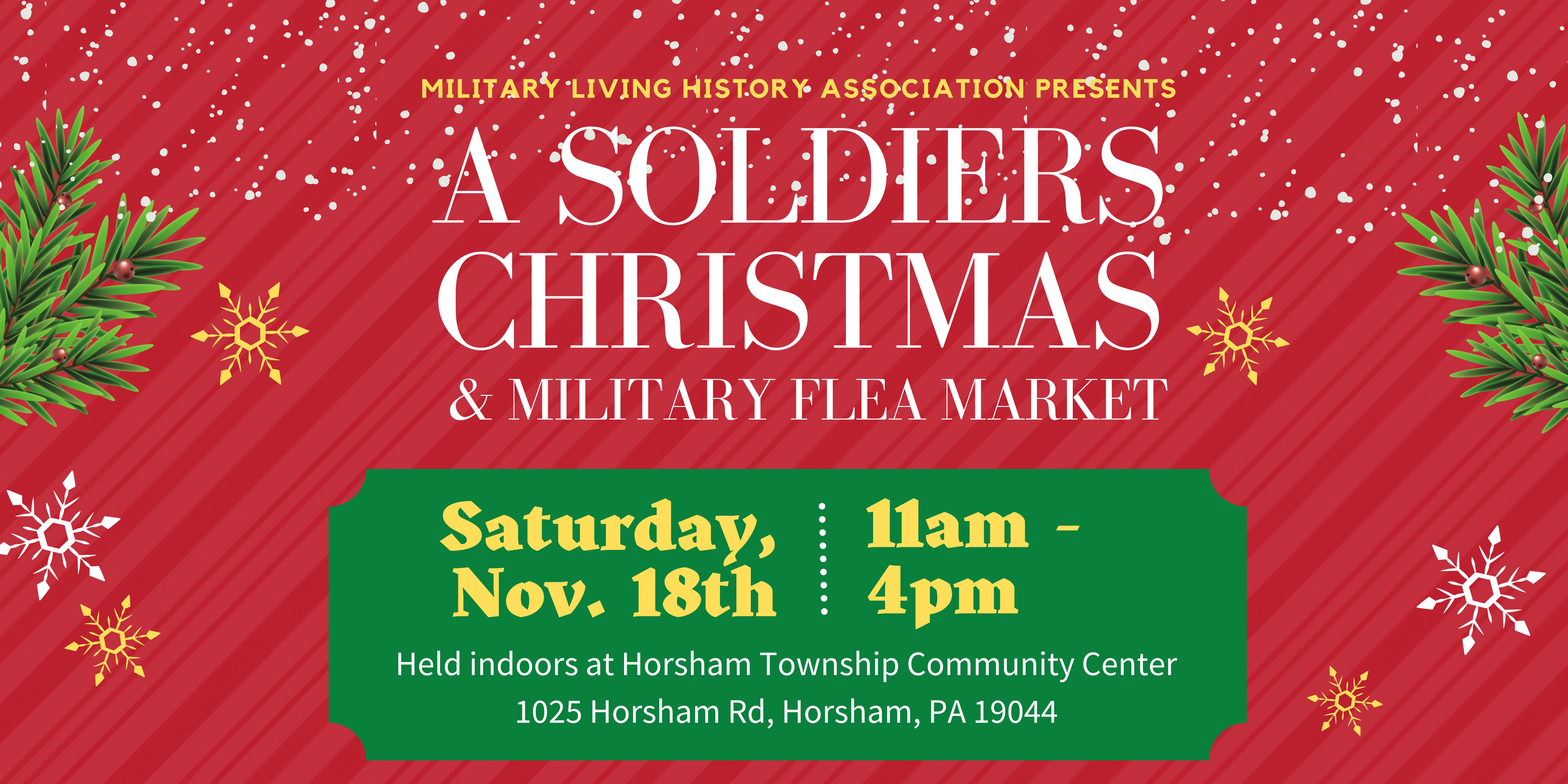 Nov 18 Military Living History Association Presents A Soldiers