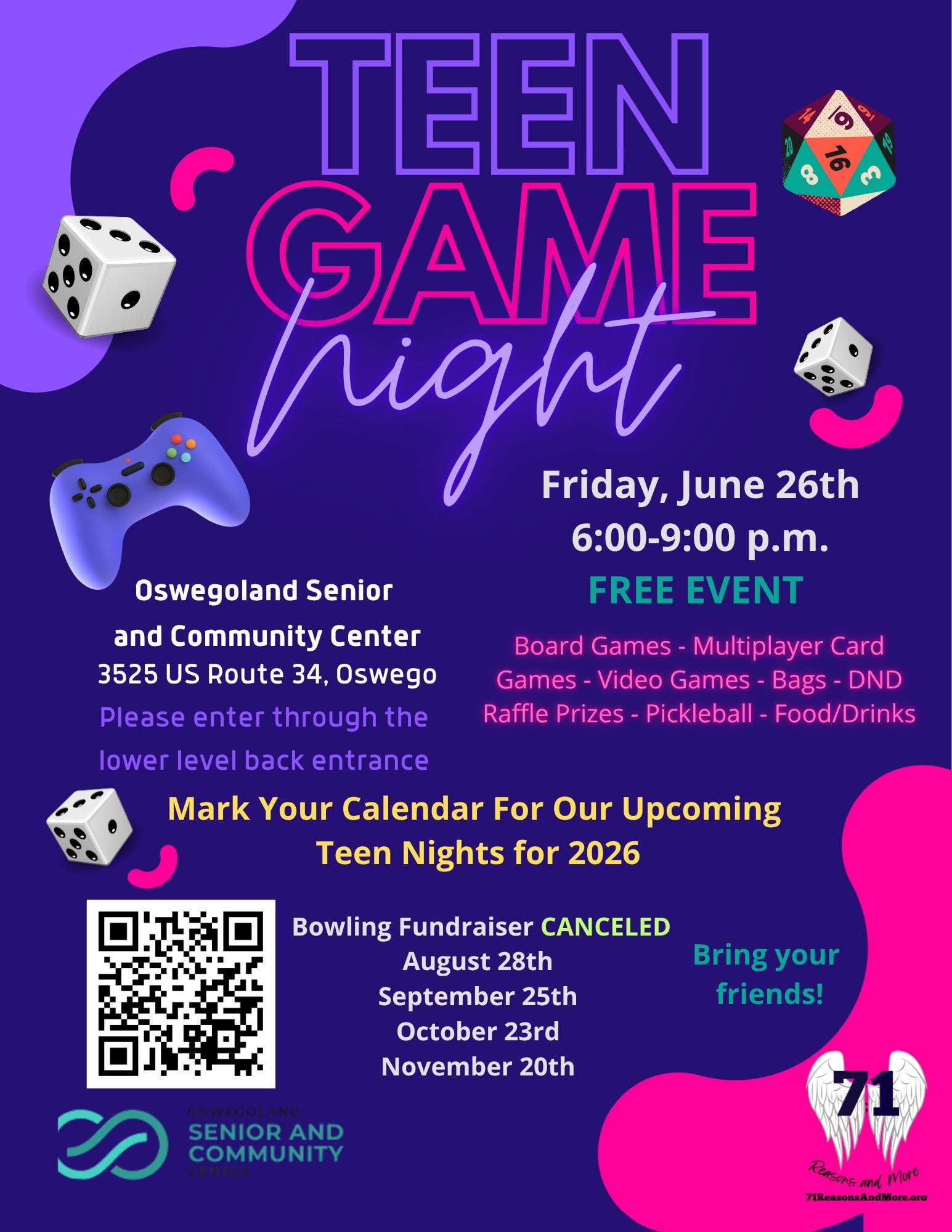 FREE Teen Game Night
