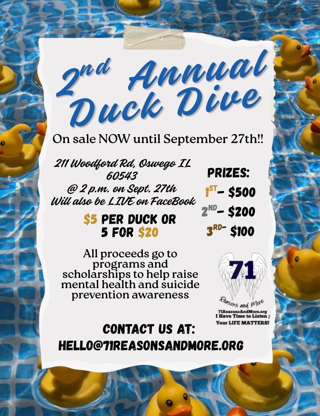 71 Reasons & More 2nd Annual Duck Dive