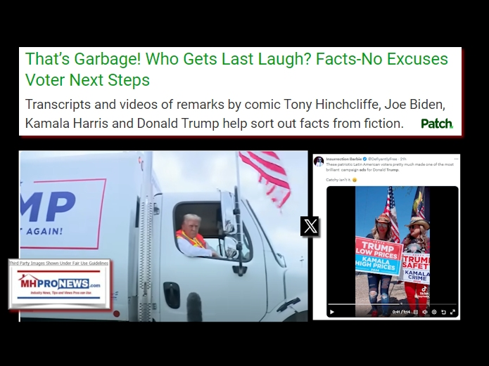 Screen captures from X as shown. Text and collage credits by L. A. "Tony" Kovach for the Patch.