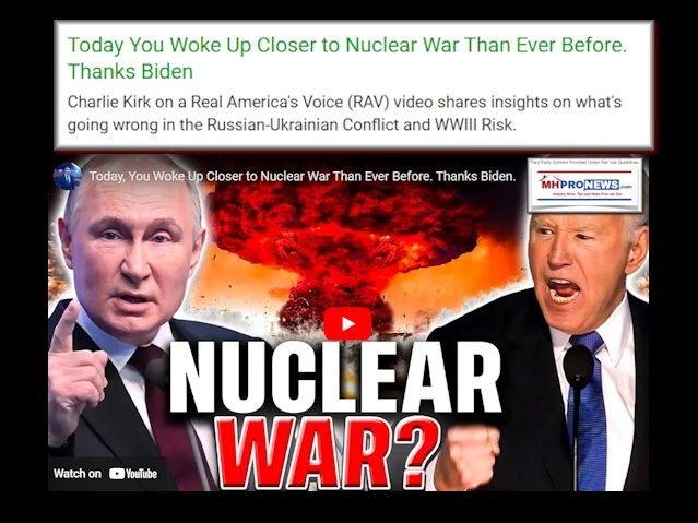 Image credit: Real America's Voice - Charlie Kirk - YouTube. Text and collage credits: MHProNews' L. A. "Tony" Kovach for the Patch. 