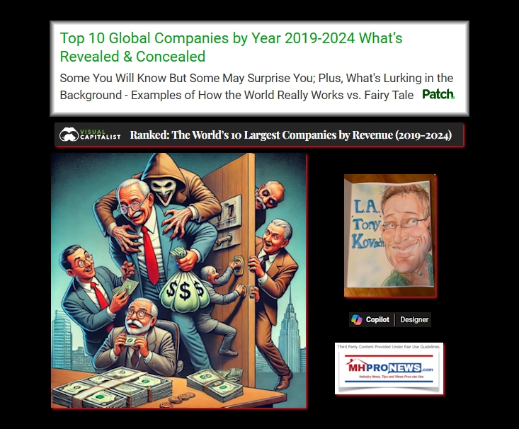 Base image credit: Copilot/Designer for MHProNews' L. A. "Tony" Kovach. Text and collage credits: MHProNews' L. A. "Tony" Kovach for this Patch. 