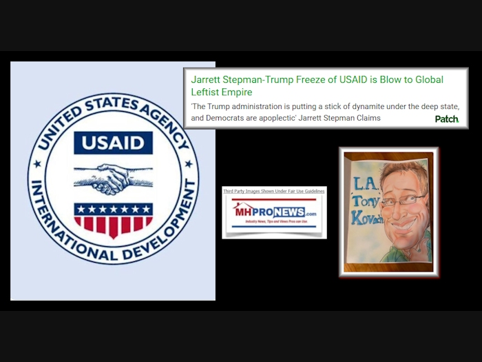 Base image credit: USAID logo. Text and collage credits: this writer for MHProNews and this Patch.