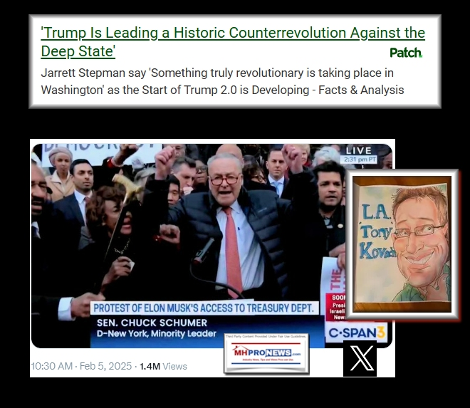 Base image credit: CSPAN and X. Text and collage credits: this writer for MHProNews and this Patch.