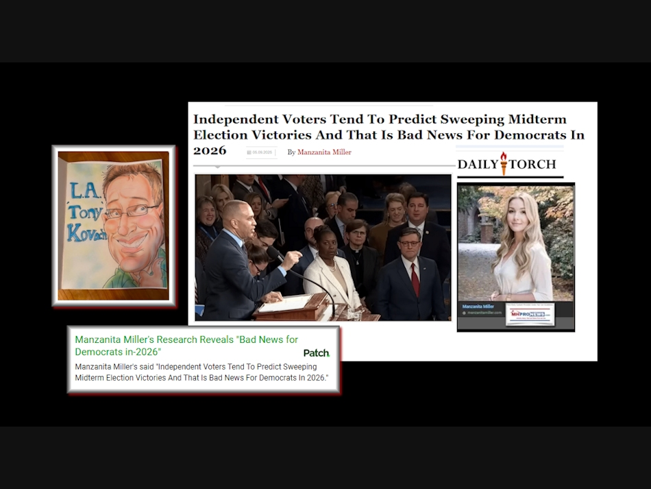 Image credits on right are as shown. Text and collage credits are to this writer for MHProNews and this Patch. 