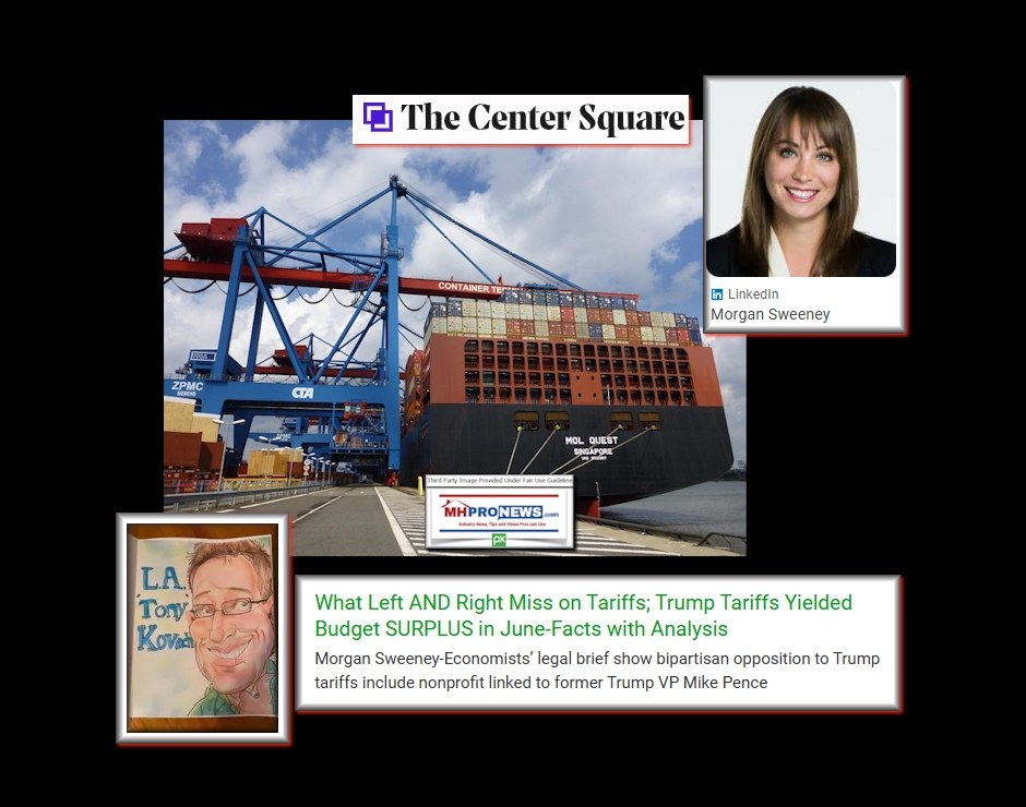 Image credit for container ship at port-Pixabay. Other image credits are as shown. Text and collage credits are to this writer for MHProNews and this Patch.