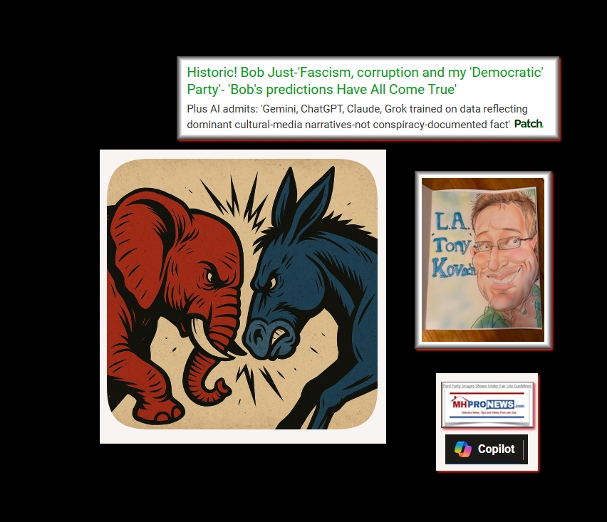 Base image credits on left are as shown. Text and collage credits are to this writer for MHProNews and this Patch.