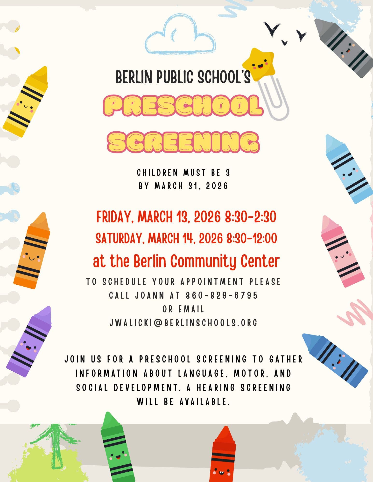 Preschool Screening