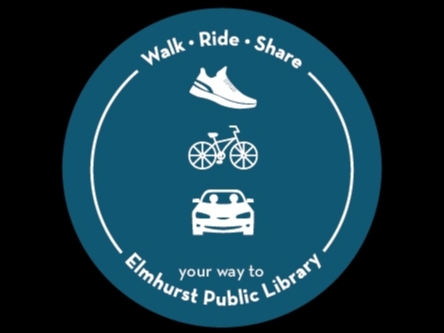 Bike stickers and car magnets are available when you Walk, Ride, or Share your way to the Library. While supplies last. 