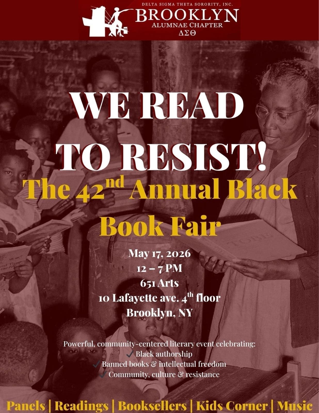 We Read To Resist! The 42nd Annual Black Book Fair