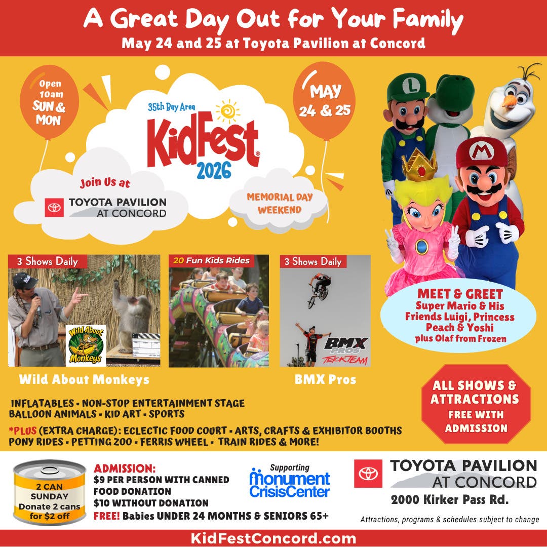 Bay Area KidFest is back at Concord Pavilion May 24-25